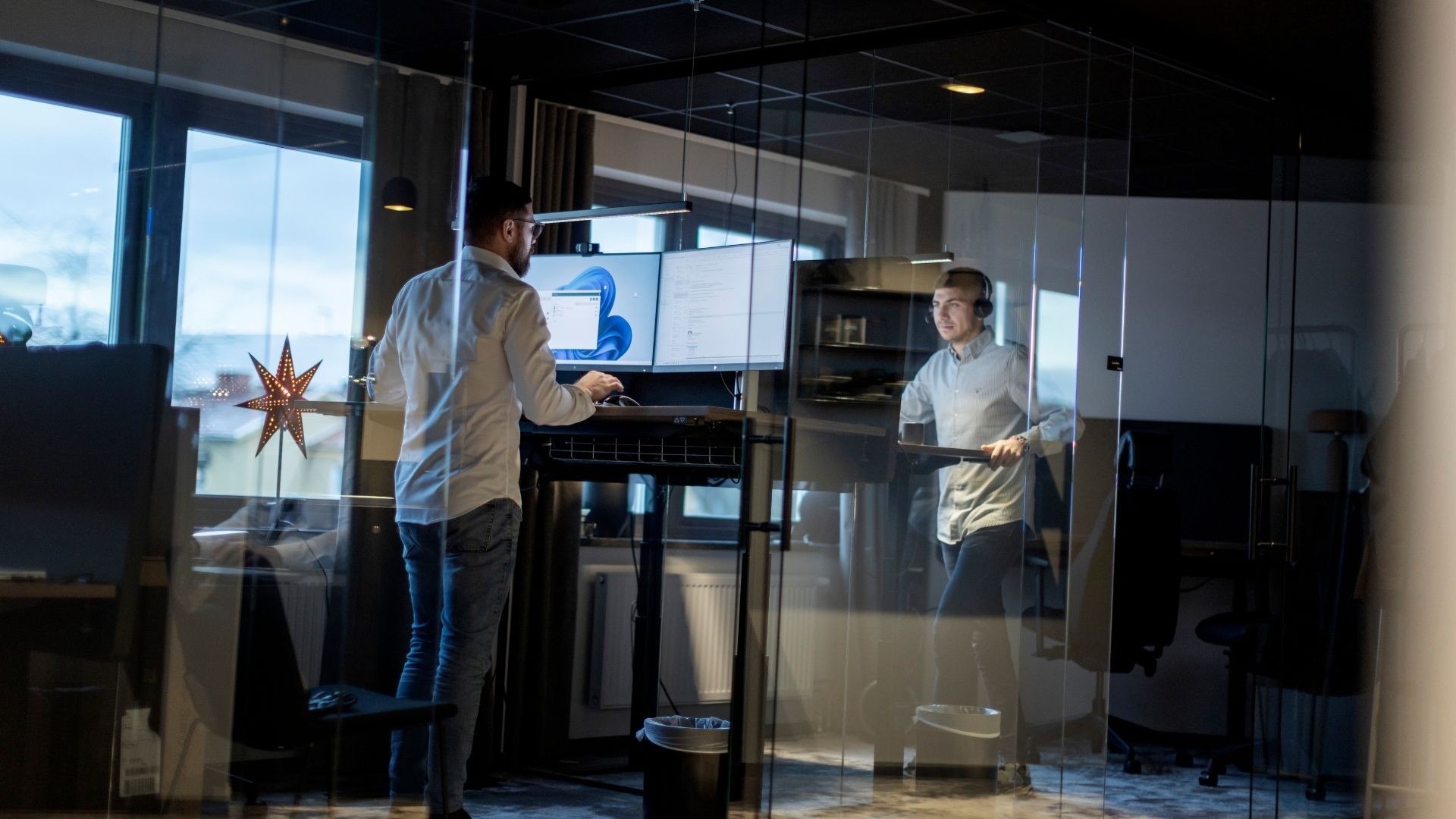 IT-tekniker på jobbet